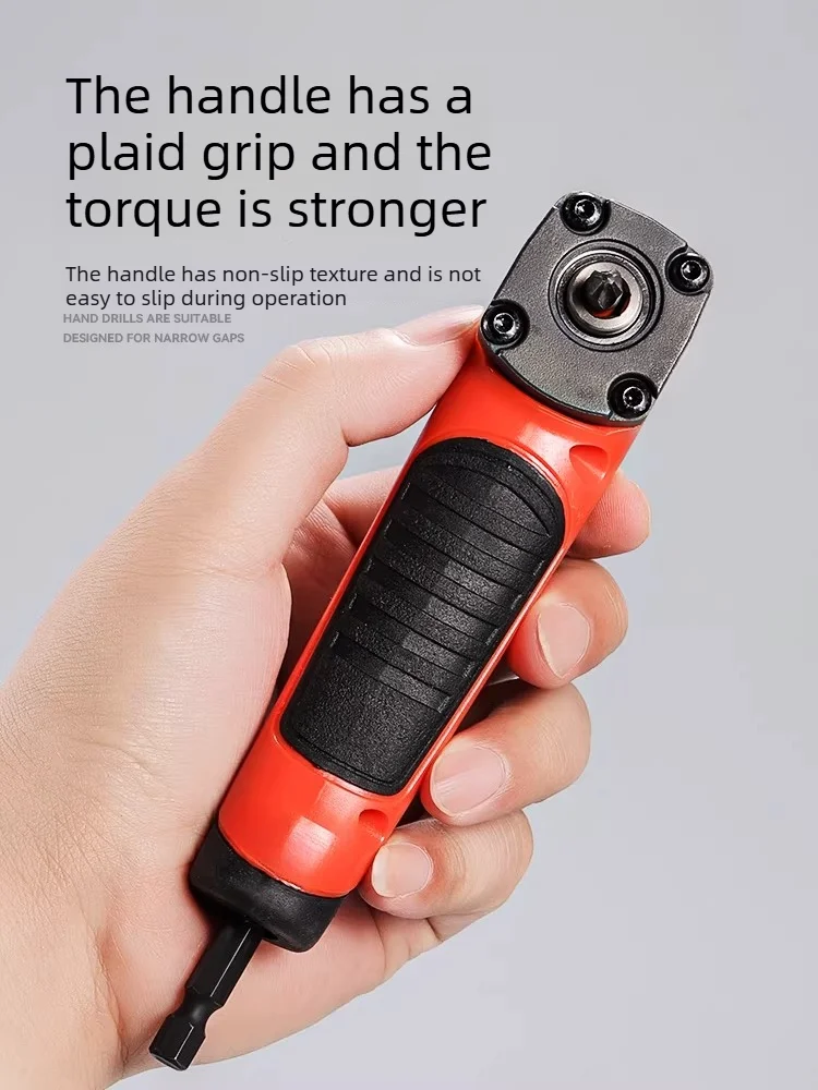 High Torque 90-Degree Angle Drill Bit Adapter Universal Hex Shank for Electric Screwdriver & Power Drill Corner Work