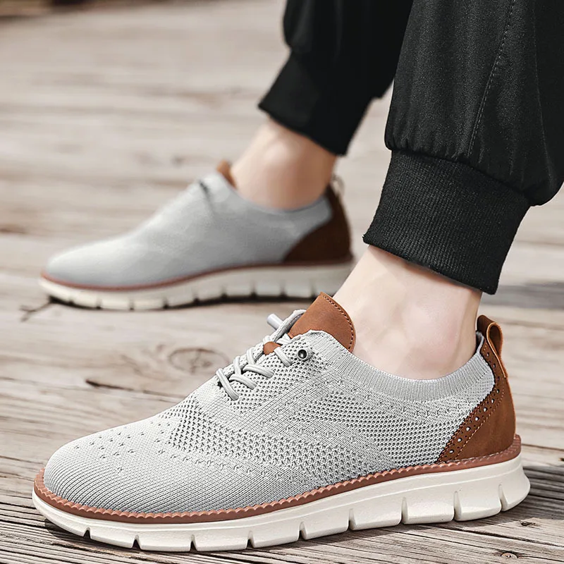 Custom Breathable Mesh Comfortable Men Shoes New Summer Casual Lightweight Sneakers for Outdoor Walking