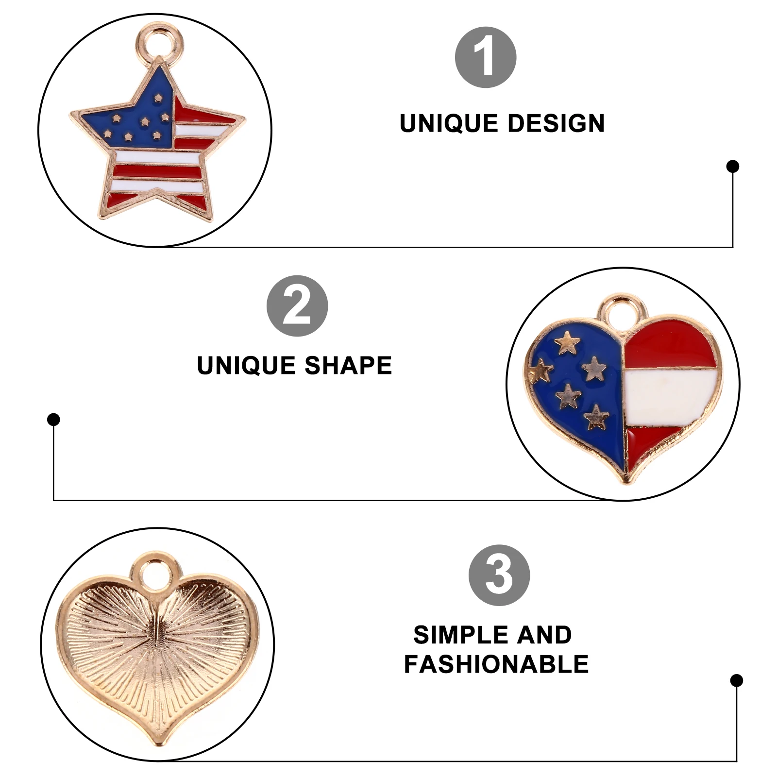 

20 Pcs Oil Drop Pendant Charms for Necklace Ornaments Crafts Headgear Alloy Earring Jewelry Making