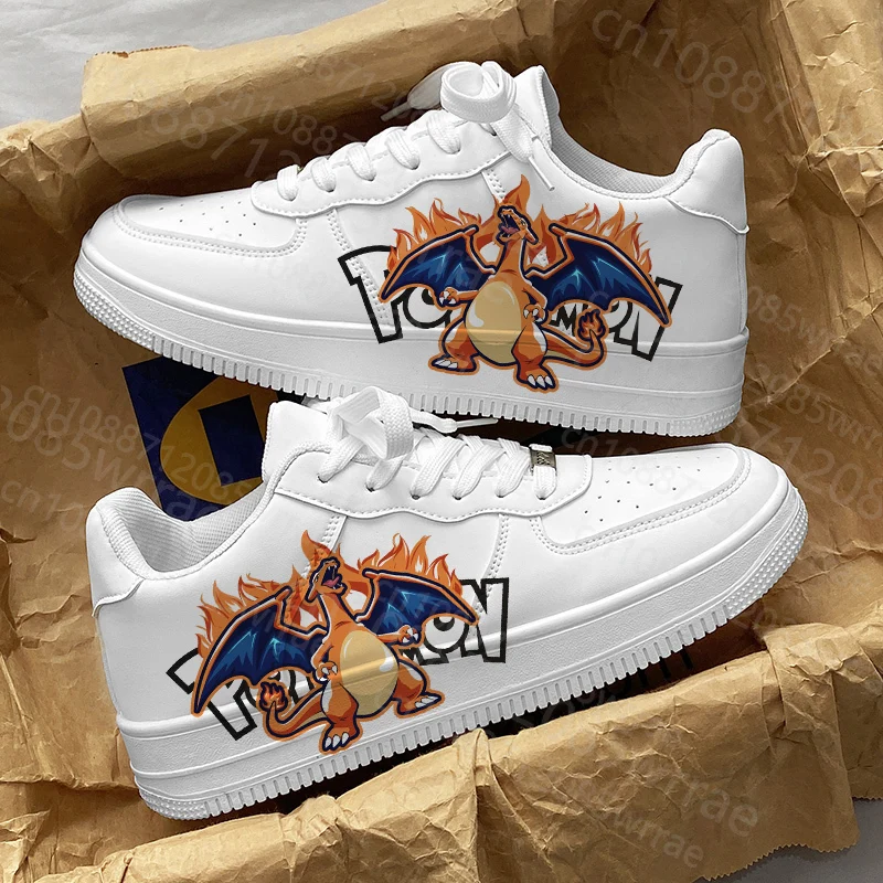 

Обувь POKEMON для мужчин и женщин, дизайнерская индивидуальная повседневная обувь, мужские кроссовки на платформе, повседневные кроссовки для мальчиков с 3D граффити