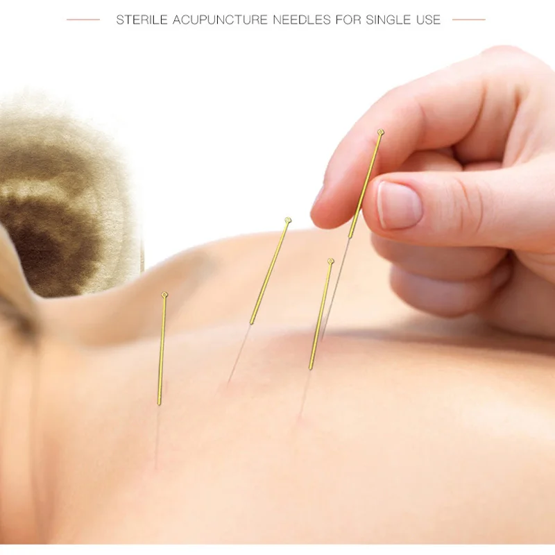 High Quality 0.16/0.18/0.25/0.30/0.35mm Acupuncture needle 100 yunlong Brass handle disposable beauty massage needles