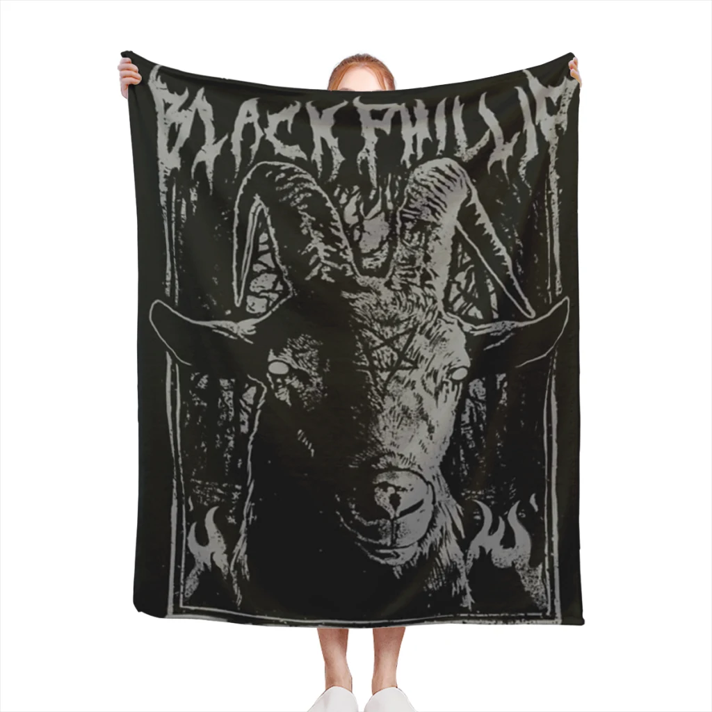 Black Metal Phillip Fluffy Baby Blanket Sofa Camp Nap Bedspread Cozy Flannel Blanket Bedroom Decor