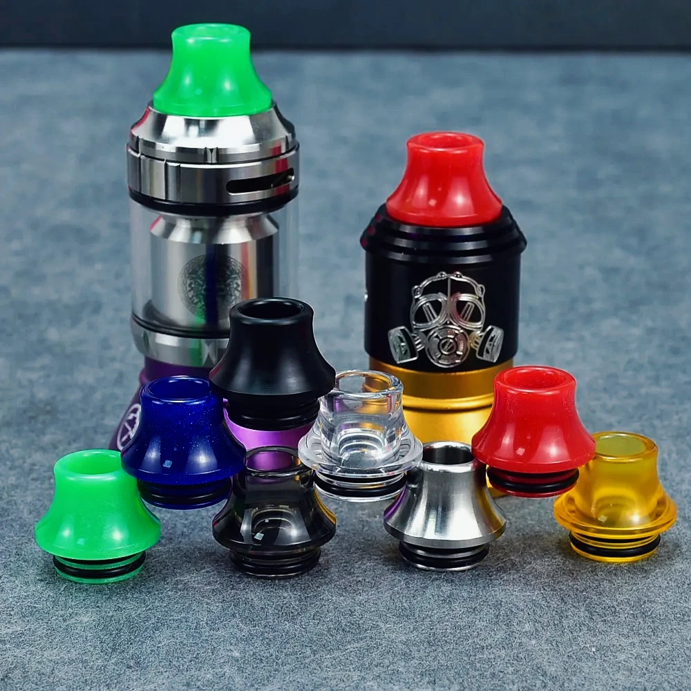 Wolfcoolvape 810 Vape Drip Tip PC y 316SS para Zeus X RTA Apocalipsis GEN 2 RDA atomizador de orificio ancho RDA RTA Accesorios