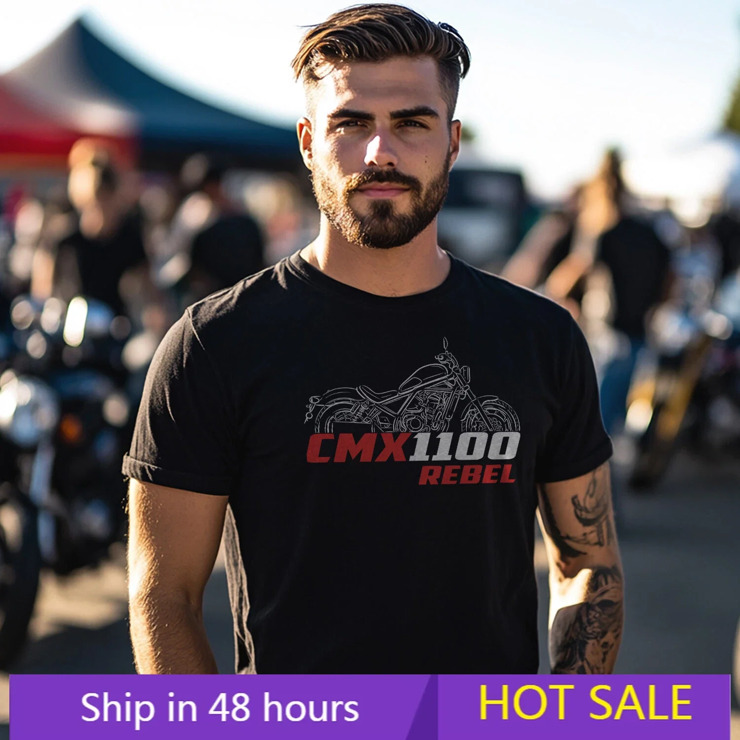 

Motorcycle T-shirts Ho.nd.as CMX1100 Rebel 2021-2024 fans Biker Tee Graphic Summer Short Sleeves 100% Cotton Cool Tee