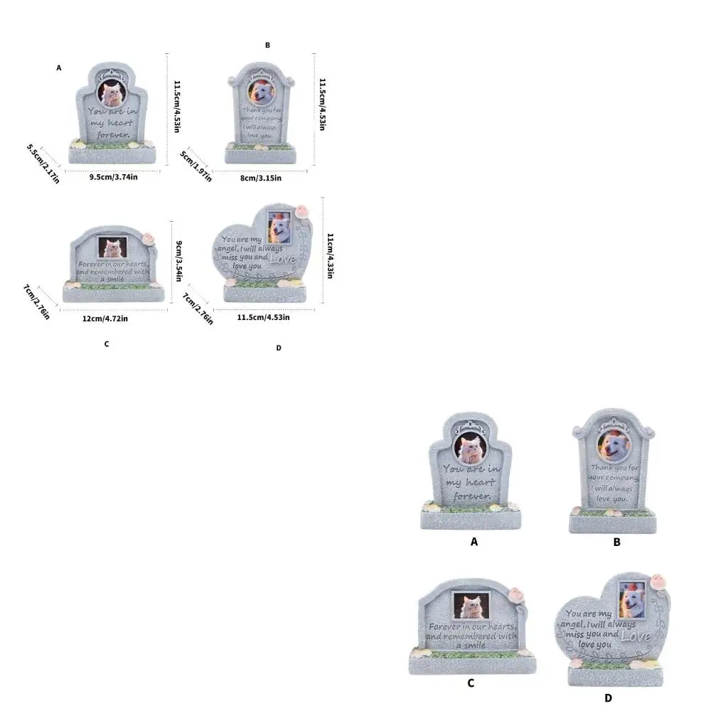 

Pet Burial Marker Resin Grave Marker Remembrances Tombstone for Enduring Memory