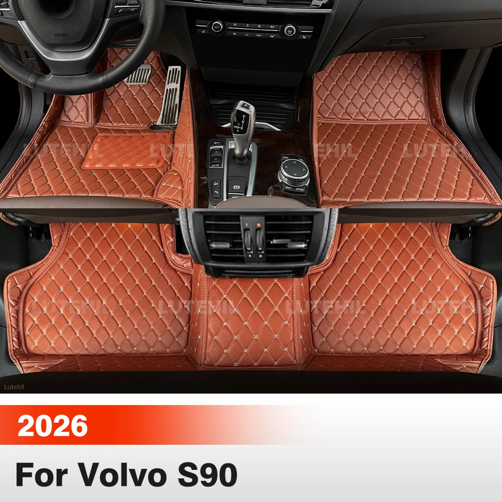 

Всепогодные коврики для пола автомобиля Volvo S90 (5-местный) 2026 года, защитные накладки на пол, аксессуары для интерьера