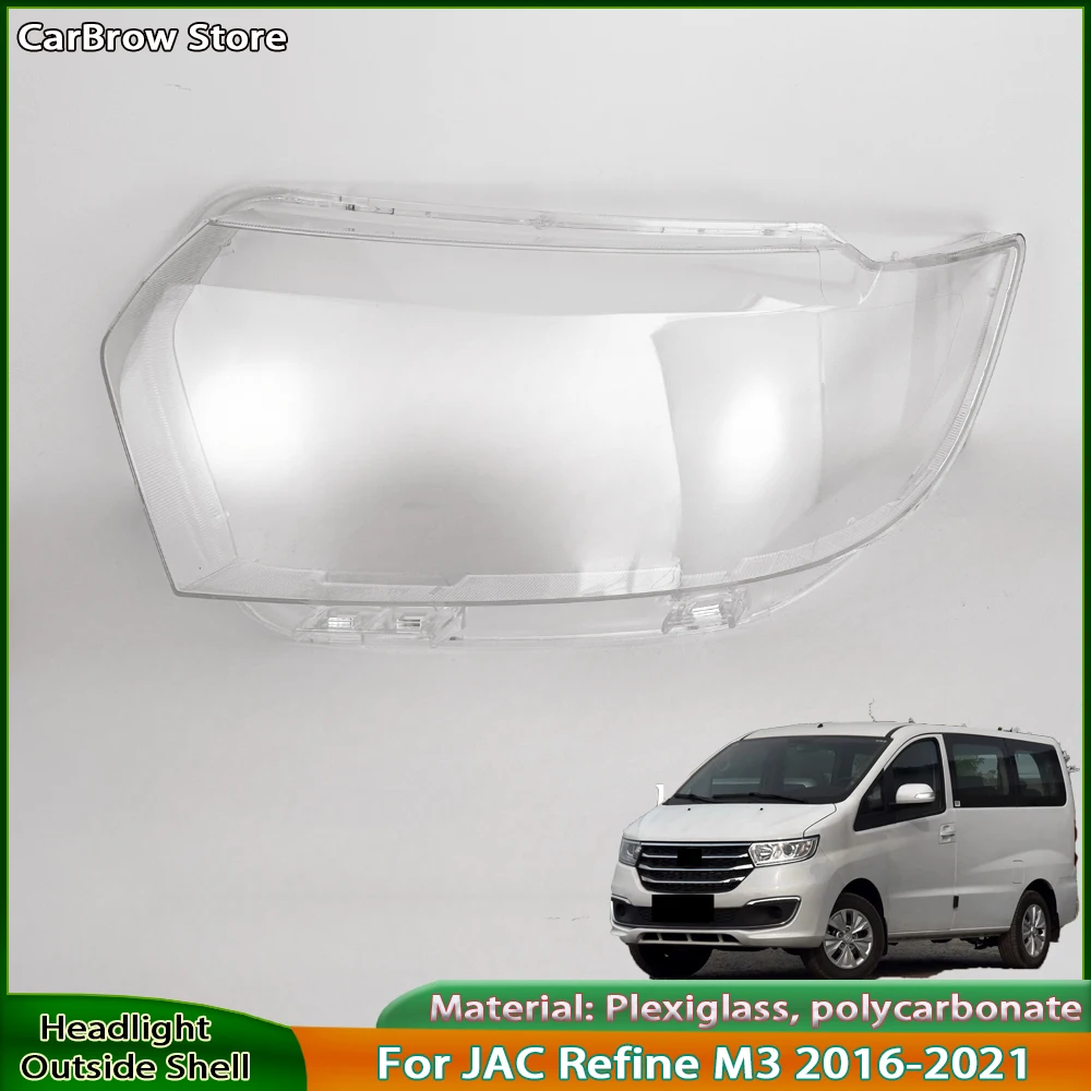 

Transparent Headlight Lens For JAC Refine M3 2016 2017 2018 2019 2020 2021 Headlamp Cover Plexiglass Replace Original Lampshade