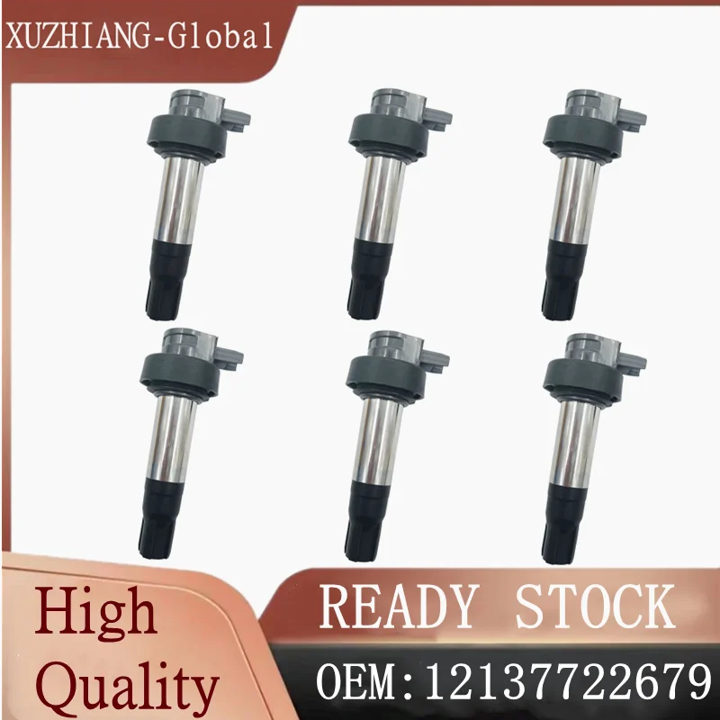 

Brand New 6pcs Ignition Coil 7722679-04 12137722679 12131542973 fit For BMW K1600GTL K1600GT K1600B K1600 Bagger 2011-2013