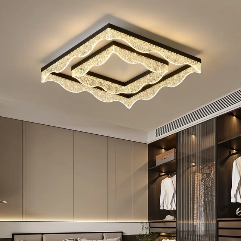 Italy 2026 New Simple Acrylic LED Ceiling Light Living Room Bedroom Restaurant Kitchen Luxury Chandelier Home Decor Lamp Fixture