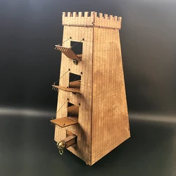 Roman siege tower ancient chariot model ancient chariot siege vehicle wooden DIY 3D puzzle ornaments