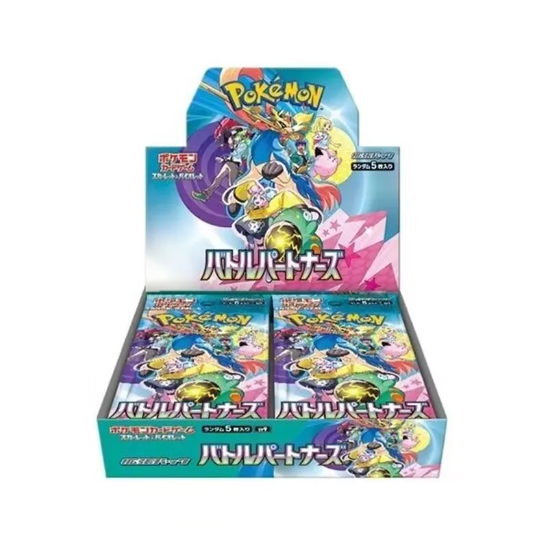 In Stock Original การ์ด Pokemon ญี่ปุ่น Sv4 Sv5 Sv9 Ex Booster กล่องแพ็คการ์ดหายากคอลเลกชันเกมการแข่งขันของขวัญ