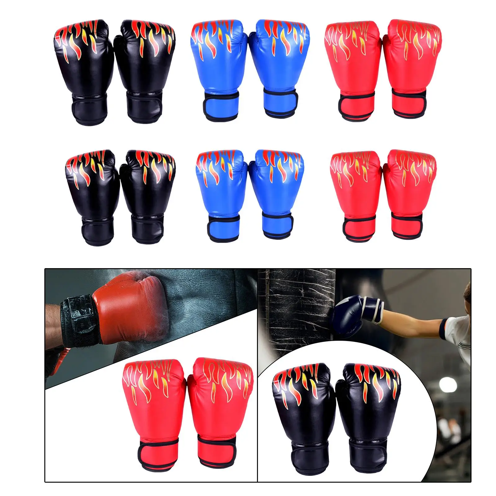 

Boxing Gloves Ergonomic Comfortable Mittens for Sparring Kickboxing Training