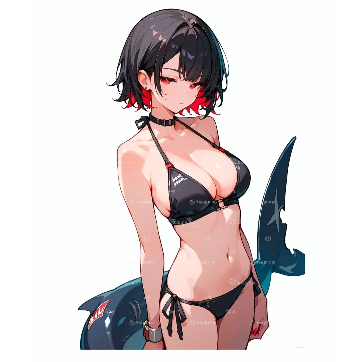 Anime Zenless Zone Zero Ellen Joe Acrylic Swimwear Half body Stand Shark Girl Collection Accessories Desktop Ornaments Sign Gift