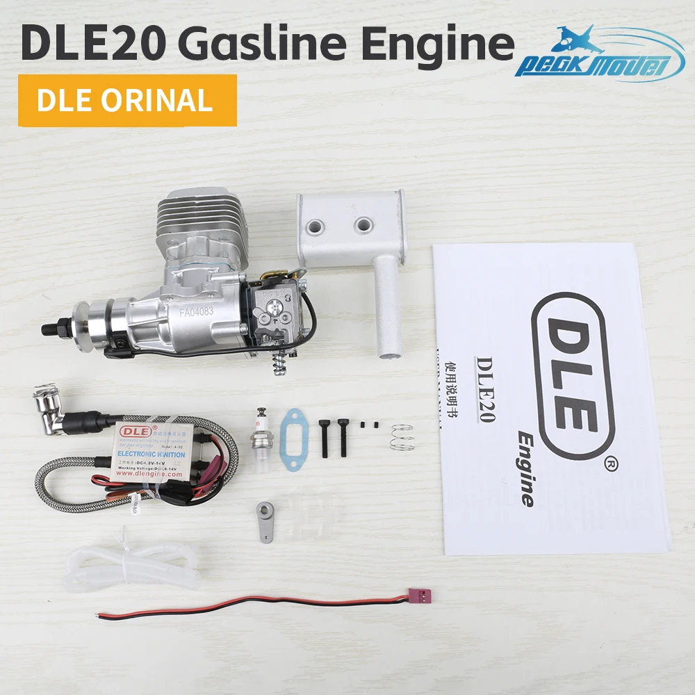 

DLE20 aircraft model GAS engine two-stroke single cylinder side exhaust air-cooled hand start 20CC displacement aircraft