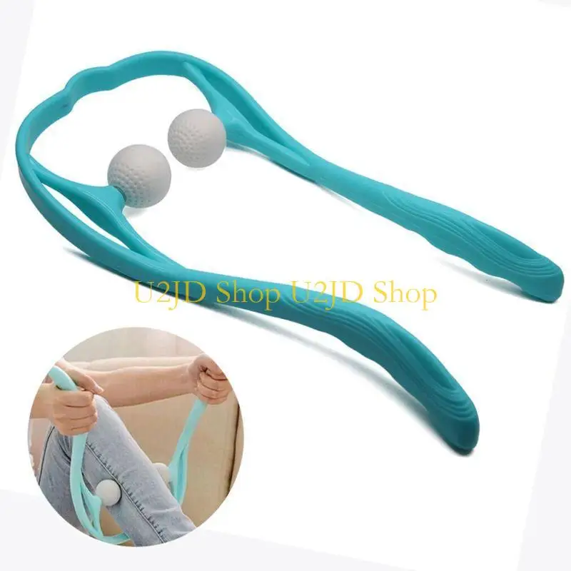 

U2JD Home Office U-Shaped Hand Roller Manual Neck And Shoulder Therapeutic Dual