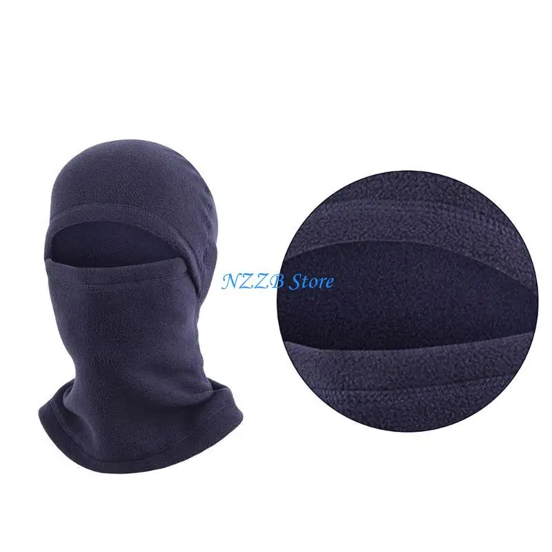 

T21F Winter Fleece Hood Hat Keep Warm Balaclava Windproof Neck Protect Hat for Adult