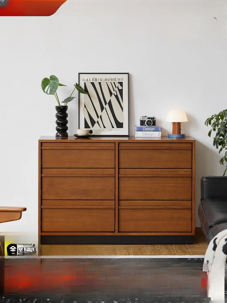 

Шкаф с шестью сундуками из массива дерева, шкафчик с ящиками в стиле ретро, настенный шкаф для хранения вещей, шкафчик для гостиной, японский стиль