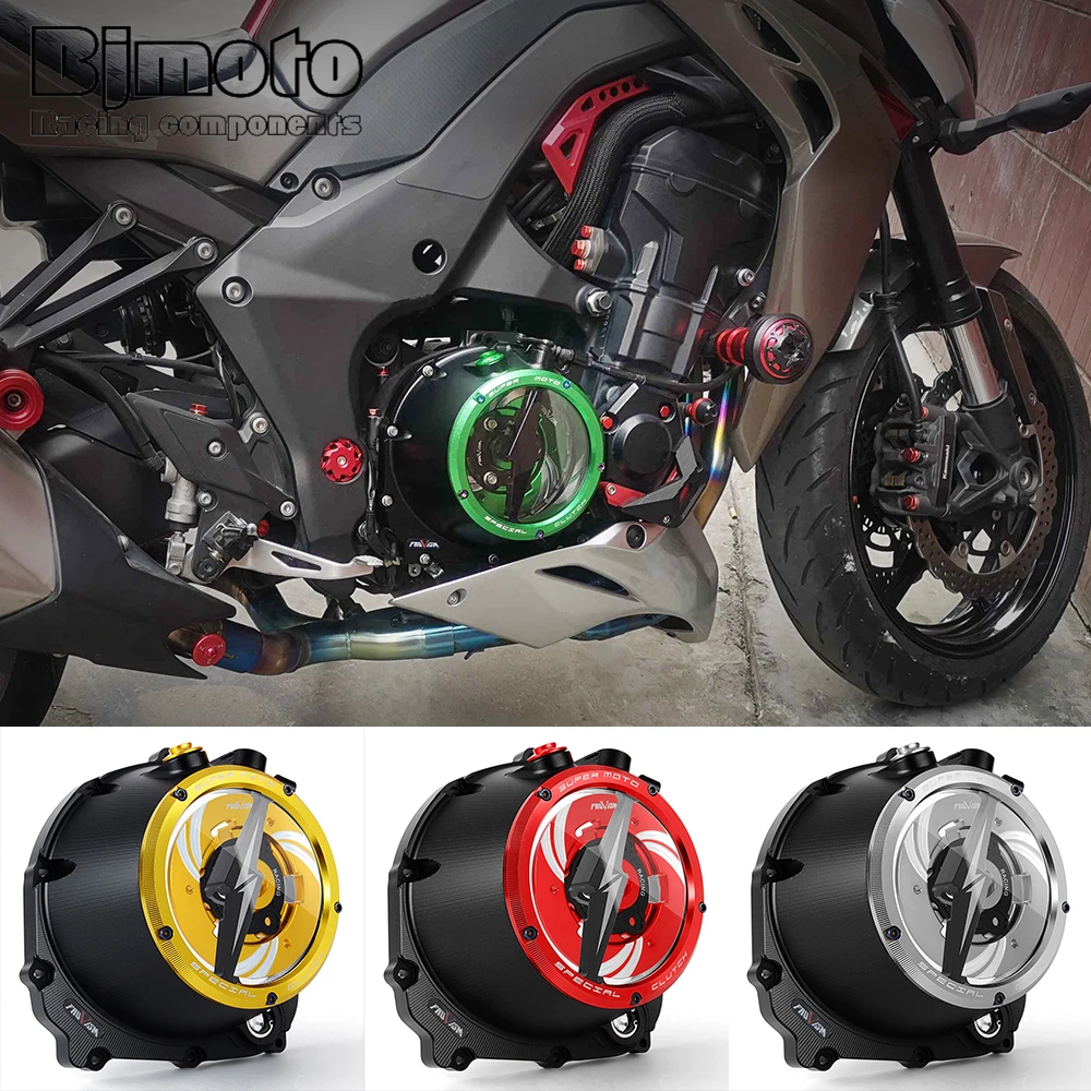 Z 1000 CNC محرك واضح غطاء القابض الربيع التجنيب لكاواساكي Z1000 2016 2017 2018 2019 2020 2021