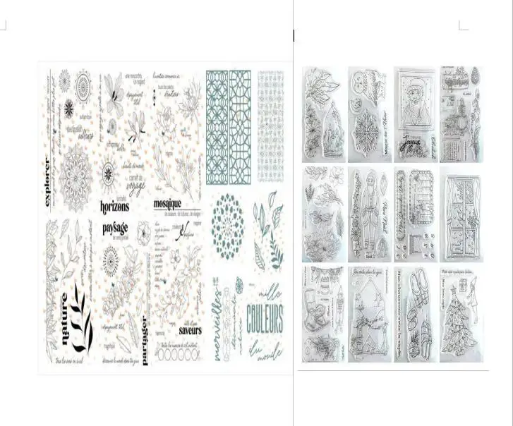 French Words Transparent Clear Stamps for DIY Scrapbooking/Card Making Fun Decoration Supplies A0312