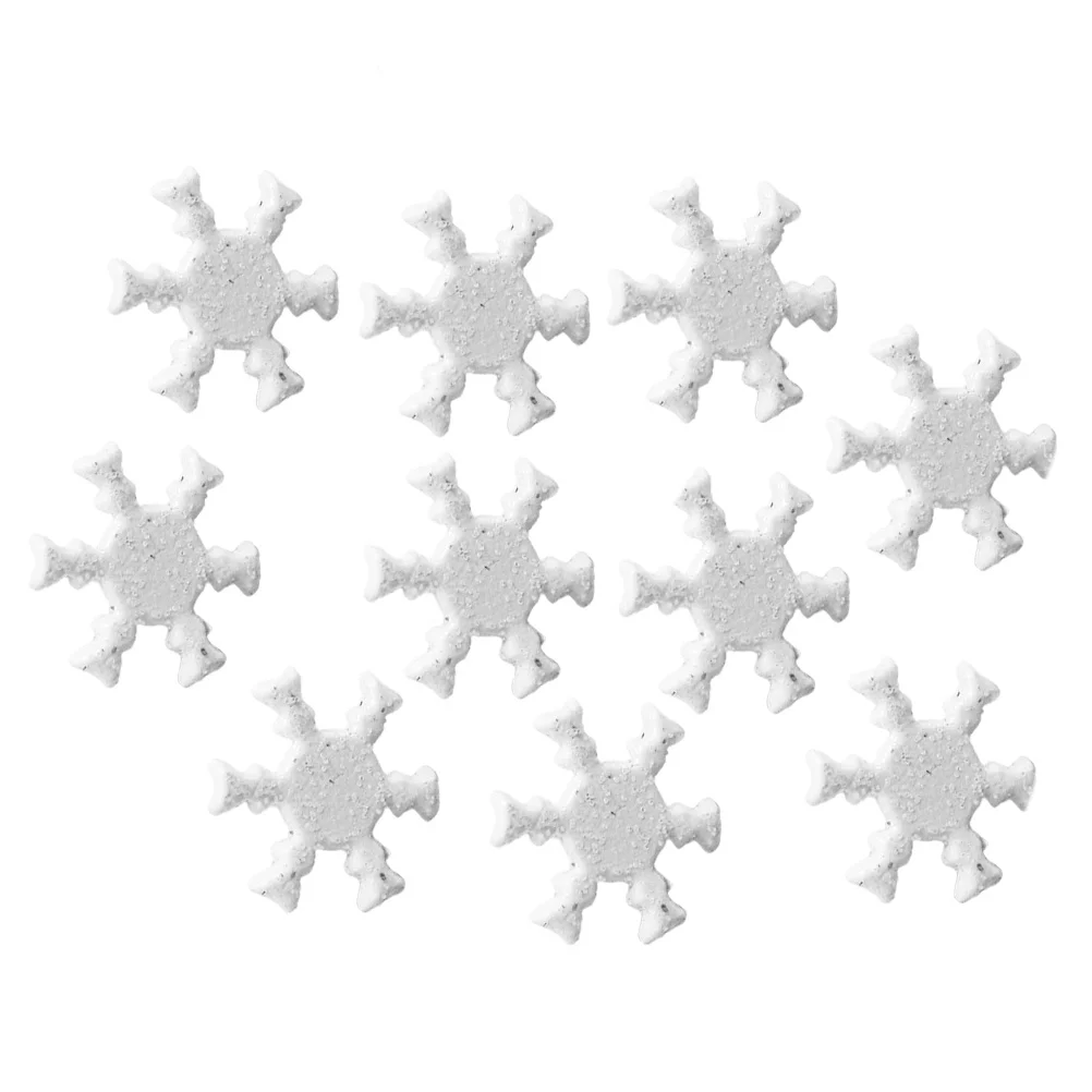 100 Pcs Snowflake Christmas Brads Nails DIY Accessories Craft Two-legged Metal Mini Child