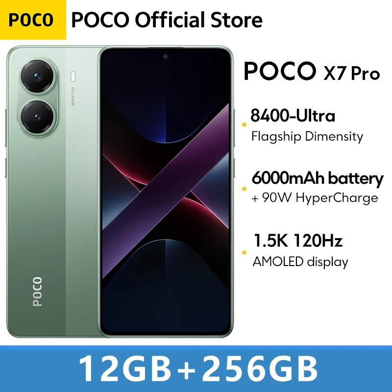 Global Version POCO X7 Pro Cellphone 256GB 512GB Dimensity 8400