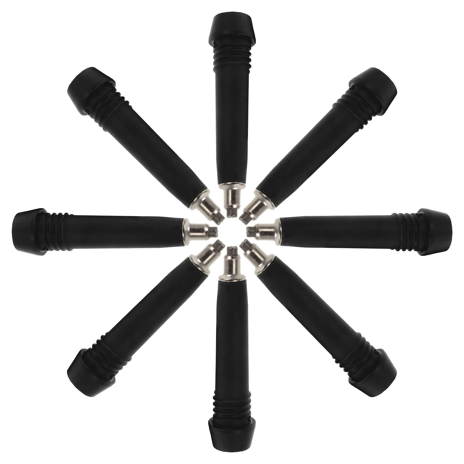 

8pcs Walking Pole Tips Replacement Non-Slip Crutch Tip Protectors Trekking Stick Accessories Hiking Pole Parts Cane Ends For