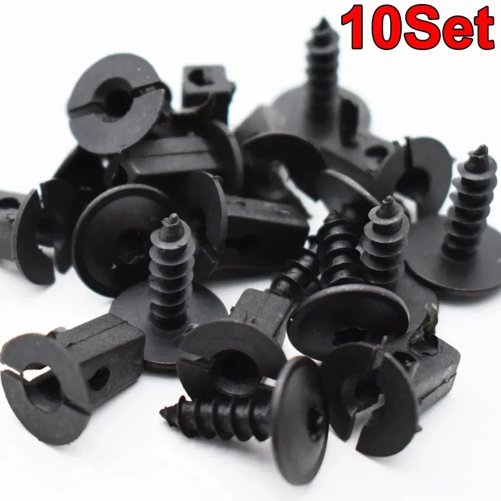 

Car Fender Liner Mudguard Fastener Clips Screws Retainer For Volkswagen VW Passat B5 B6 B7 CC Golf MK6 Tiguan Touran Polo 10pcs