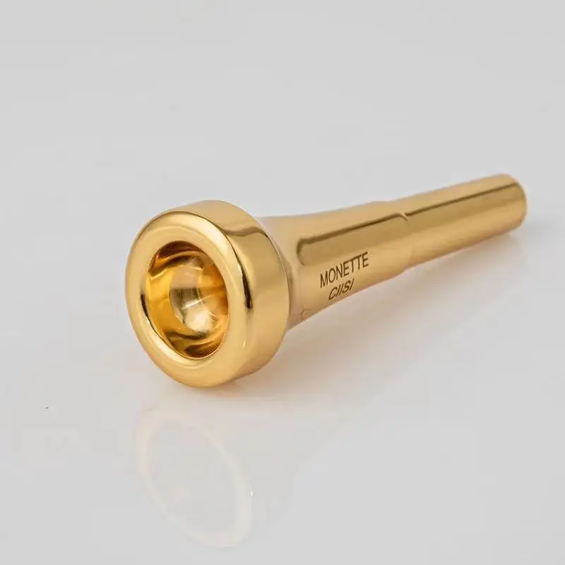 Monette Bb Trumpet Mouthpiece 7C 5C 3C 1.5C Size Pro Silver/Gold Plated Copper Musical Brass Instruments Trumpet Accessories