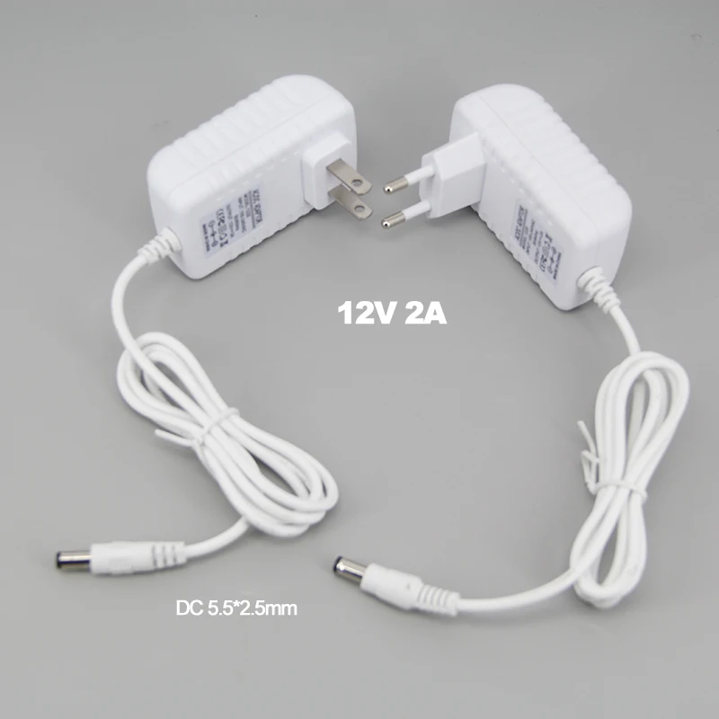 

white LED Driver AC 100V-240V to DC 12V 2A Power Supply Adapter Lighting Transformers Switching Converter Charger For LED W1