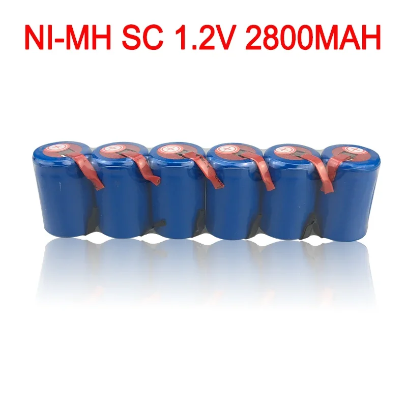 1.2V 2800Mah Nuova batteria al litio ricaricabile NiMH di alta qualità 4/5SC SC Sub C Li Po con asta di saldatura