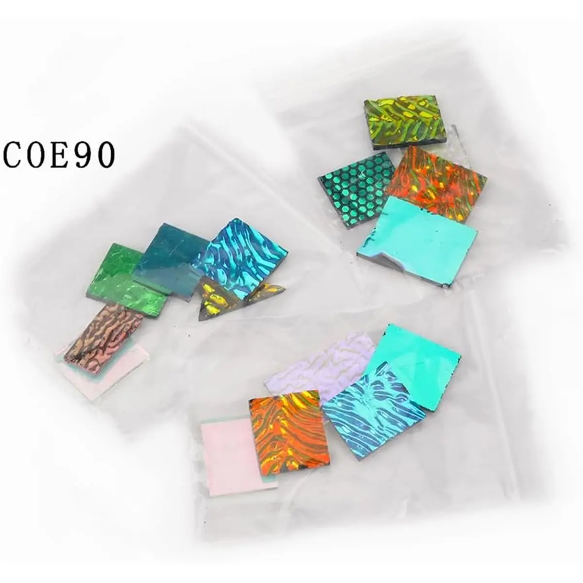 Budget-Friendly-3 Bags /84g COE90 Dichroic Glass Scrap Assorted Fusible Glass Fusing Microwave Kiln Glass for Jewelry Making Sup