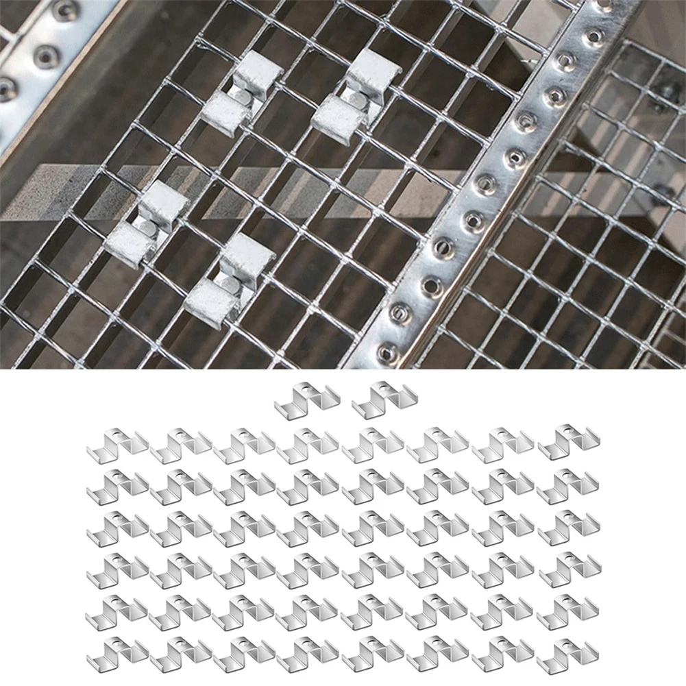 

25pcs Saddle Clips For Grating Bar Grating Saddle Clips For Fixing Screw For Industrial Flooring Drainage Systems Mezzanines