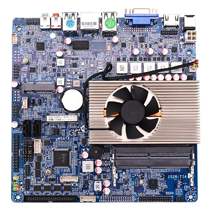 Industrial X86 Intel Core i7-10510U FCBGA1528 Mini ITX Motherboard with 2DDR4 1xM-SATA SSD HDMI/VGA/LVDS/EDP 12V/19V RS232/485