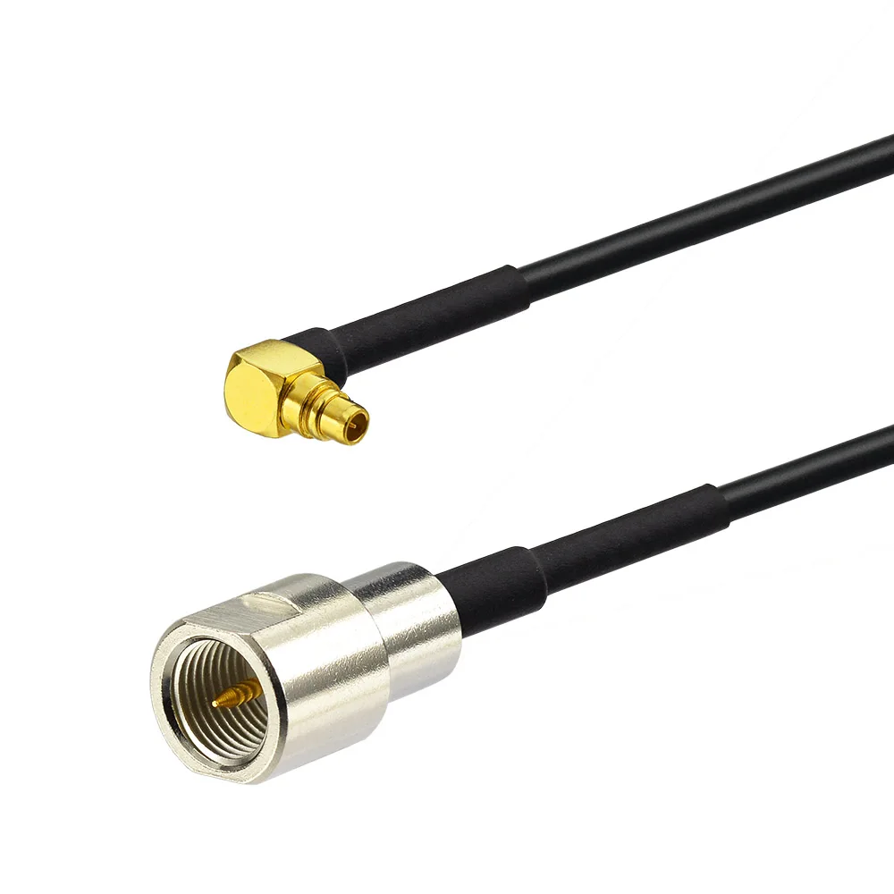 

Штекер Superbat MMCX под прямым углом до FME мужской прямой кабель с косичкой RG174 15 см RF коаксиальный соединительный кабель в сборе
