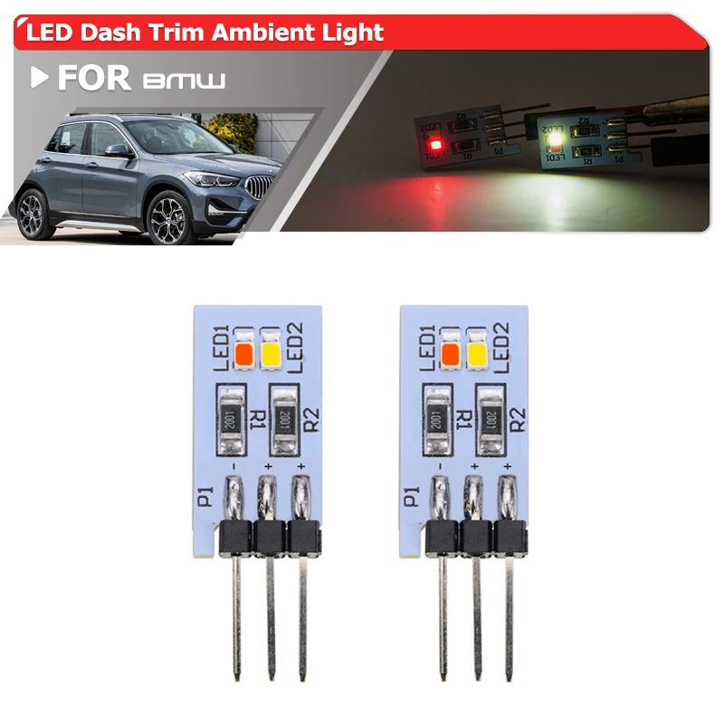 OE-Spec 63319353133 Dash Trim Ambient Light Upgrade For BMW 2Series F45 F46 X1 F48 X2 F39 LED Red/White Instrument Panel Lights