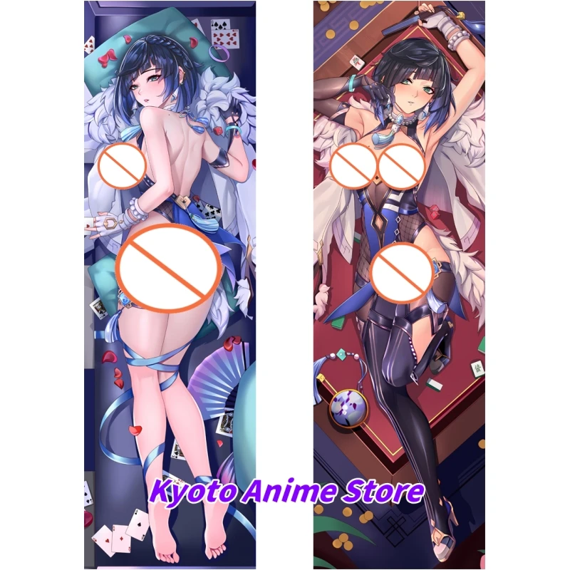 

Dakimakura Anime Pillow Case Genshin Impact Yelan Double-sided Print Of Life-size Body Pillowcase Gifts Can be Customized