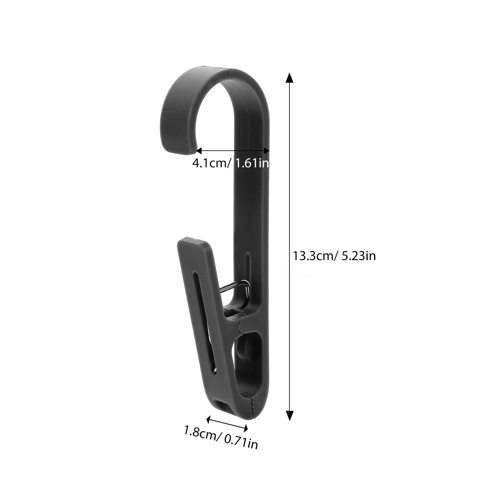 4Pcs Space Saving Clothes Hooks with Clips for Socks Pants Towels Kitchen Wardrobe Laundry Room Organizer Plastic Hanger