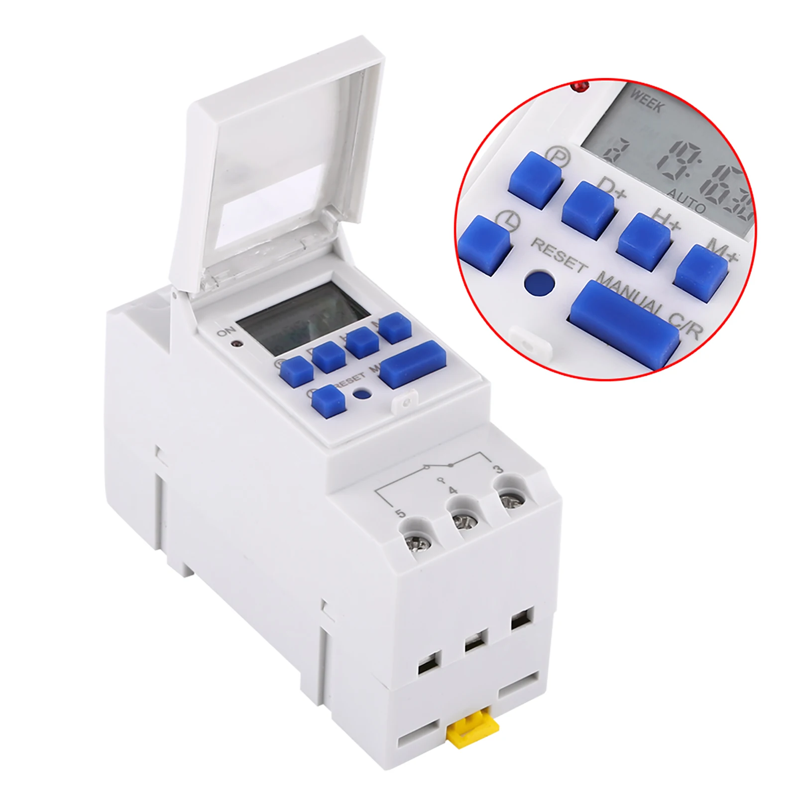 LCD Display Weekly Programmable Electronic Relay Time Switch 16on＆8off Timer Digital Time Switch Programmable Timer Switch