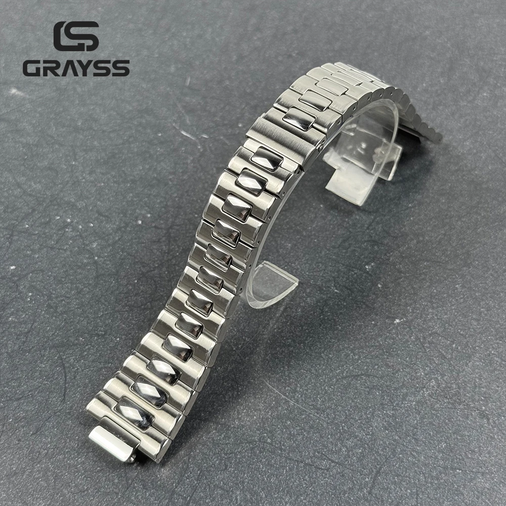 New 40mm for Philippe Square Watch Case Accessories Fit 30.5mm NH35 Dial for Seiko NH35 Movement Sapphire Crystal Glass Back image 5