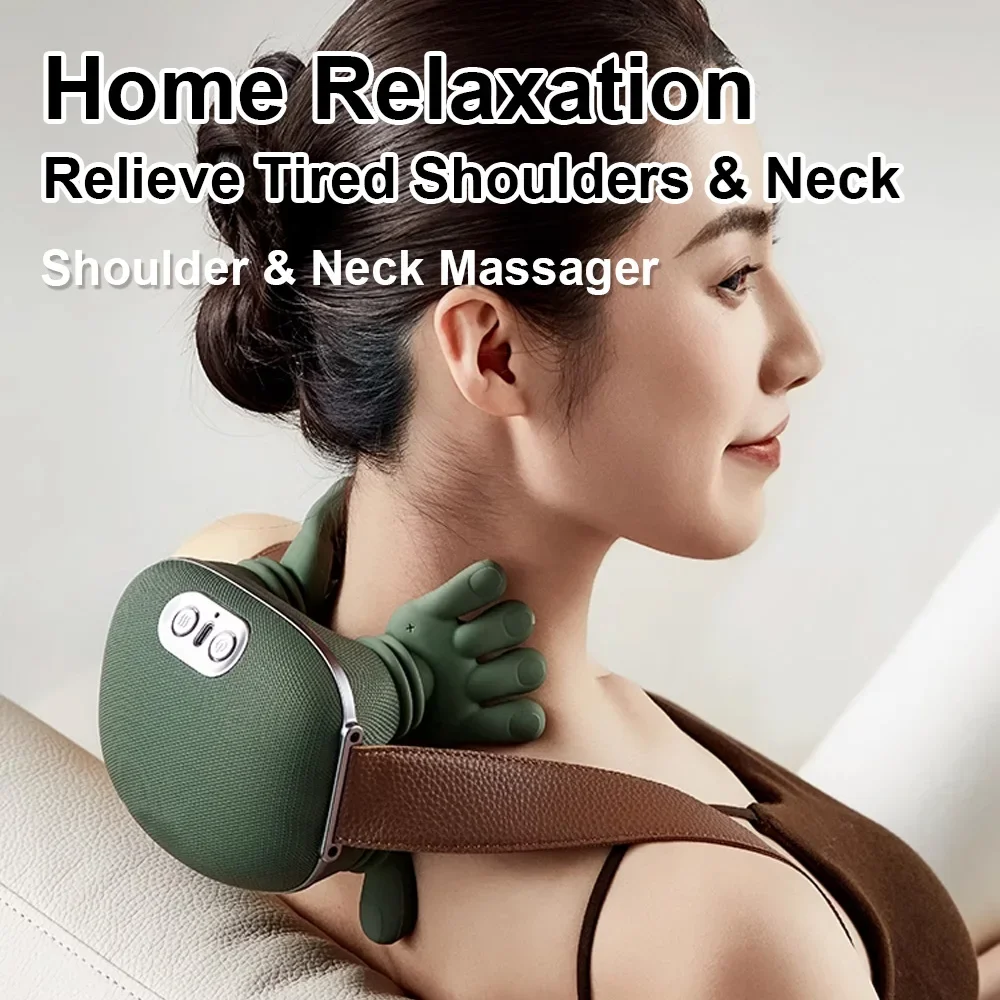 

2026 Bionic Neck Shoulder Massager N7 Kneading Massager Shawl 3-Level Modes Neck Cervical Waist Leg Body Muscles Massage Pillow