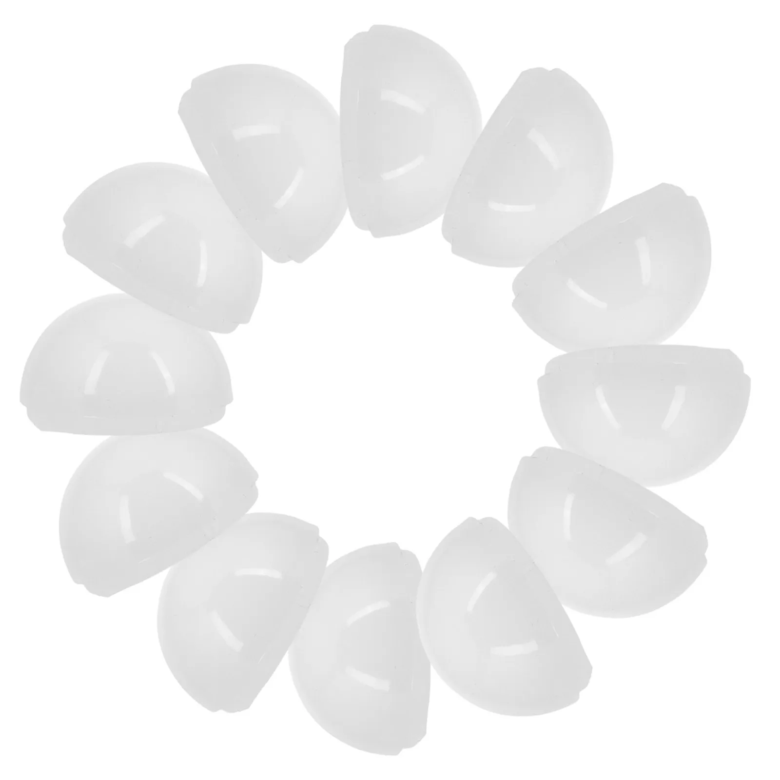12 Pcs LED Plastic Cover Decorative Lamp Shades 3.5cm Makeup Vanity Mirror Lamp Globes Shade Light Fixture Replacement Shells