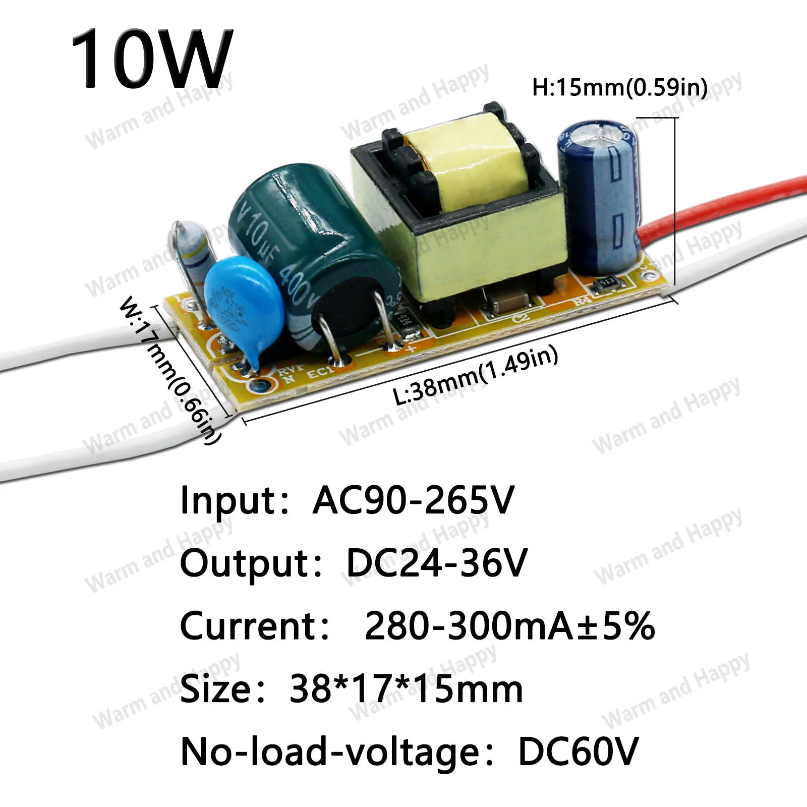 LED Driver 50W 40W 30W 20W 10W DC24-34V Power Supply Constant Current Control Lighting Transformers Board For Diode Lamp Bead