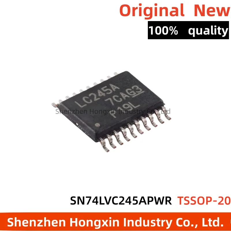 10 pieces SN74LVC245APWR Transceiver Chips, Silkscreen LC245A, TSSOP-20 Package