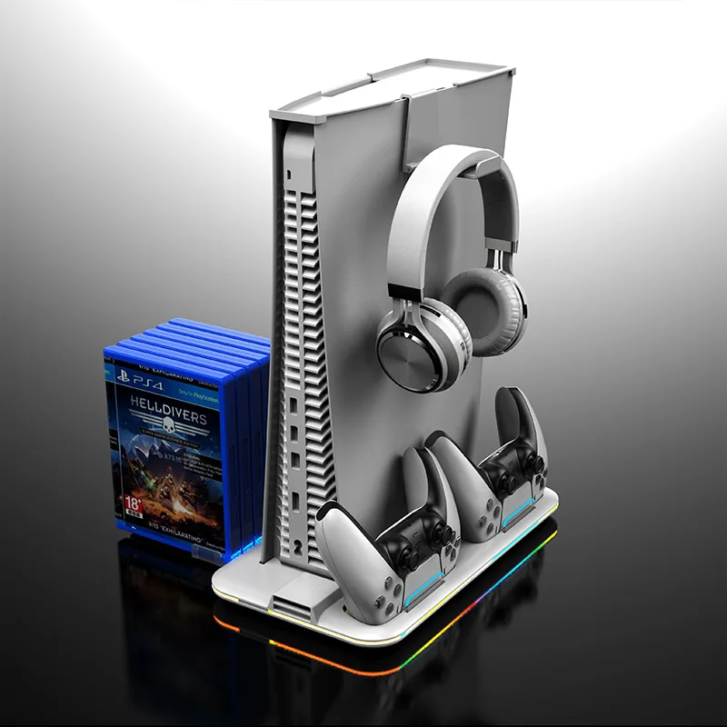 Suitable for ps game console multi-function cooling base