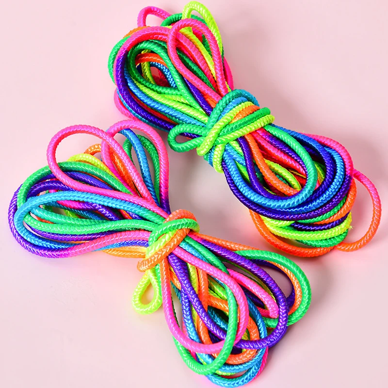 Rainbow Rubber Band For Jumping Game Kids Outdoor Fun Sports Toy Comba Saltar Ninos Jeux Enfant Exterieur Buiten Speelgoed Women