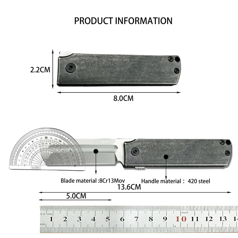 CRKT5915 Outdoor Survival Camping Convenient 420 Steel Handle Fishing Self Defense EDC Folding Knife