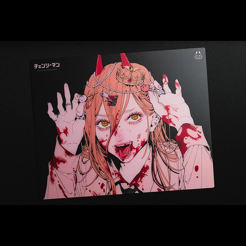 パワー ガラスマウスパッドCHAINSAW MAN ArbiterStudio Arbiter Studio x CHAINSAW MAN Mouse Pad de Vidro Temperado Co
