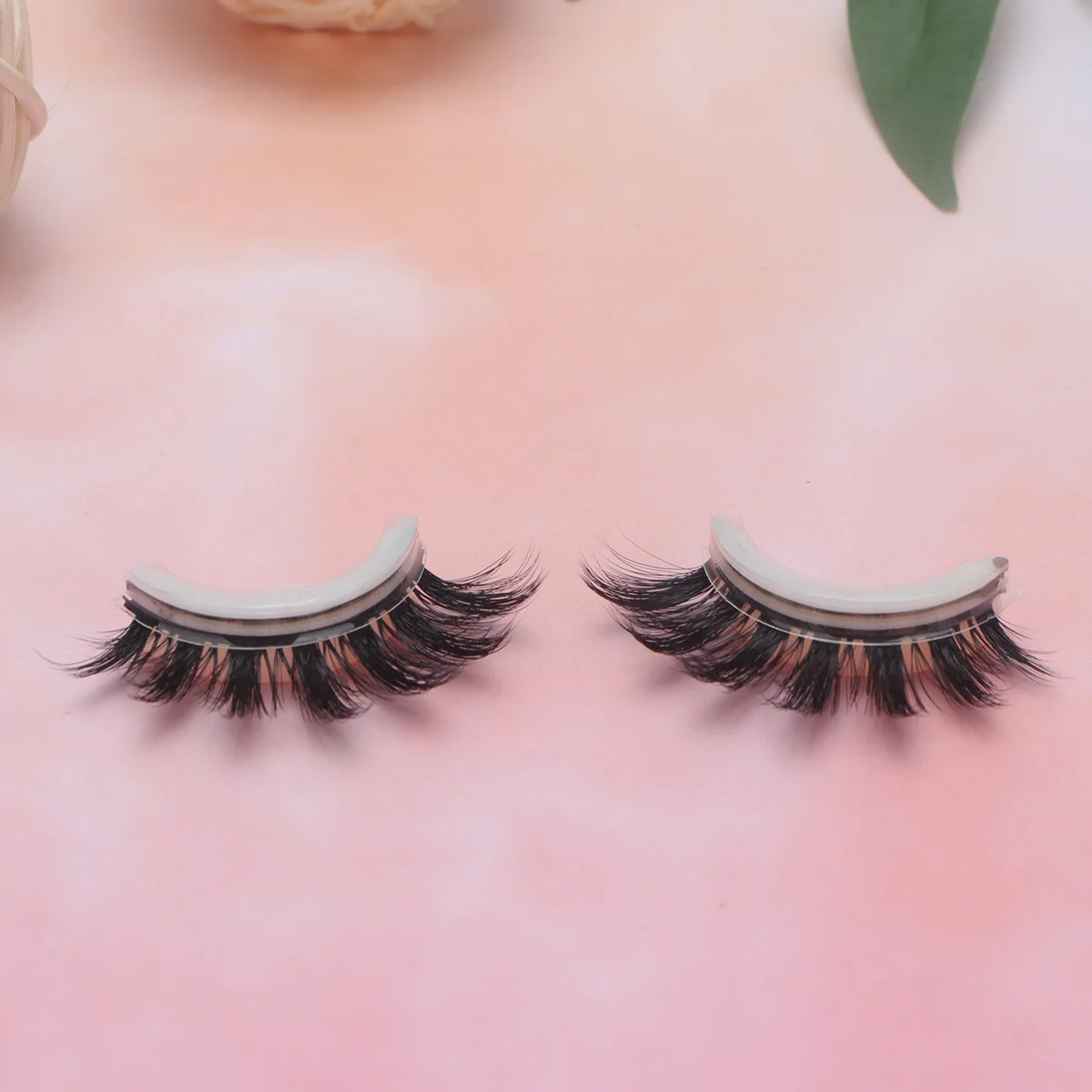 

1PC Thick Natural False Eyelashes 3D Lifelike Fake Eyelashes Self-Adhesive Handmade Fiber Eyelashes (6)