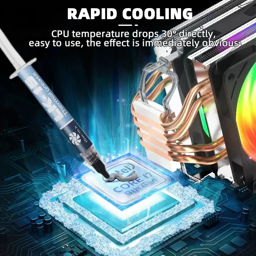 LK-15/LK-17 Thermal Paste 2/5g Coolers Premium Performance Thermal Paste For All Processors (CPU,GPU-PC,PS4,XBOX) Non-conductive