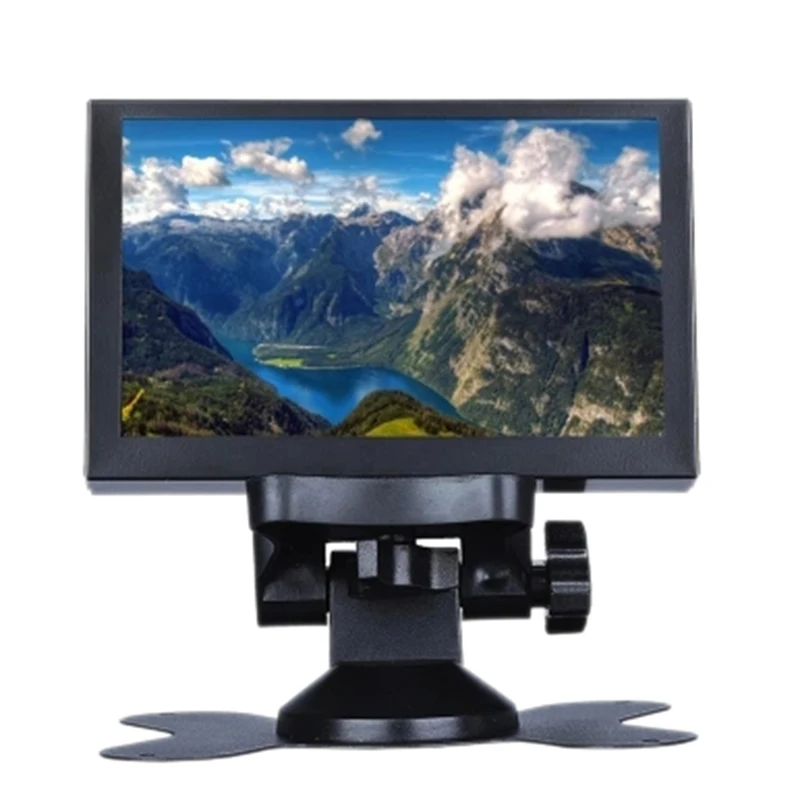 S501H Mini 5 Inch Monitor 5CH VGA/BNC/AV/HD/Ypbpr LCD Display Screen 800 x 480 Cross Line for DVR, DVD, PC, CCD, CCTV, Camera(EU